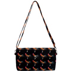 Background-pattern-chicken-fowl Removable Strap Clutch Bag by Amaryn4rt