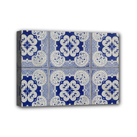 Ceramic-portugal-tiles-wall Mini Canvas 7  X 5  (stretched) by Amaryn4rt