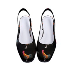 Background-pattern-chicken-fowl Women s Classic Slingback Heels by Amaryn4rt