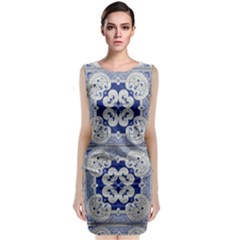 Ceramic-portugal-tiles-wall Classic Sleeveless Midi Dress by Amaryn4rt