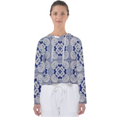 Ceramic-portugal-tiles-wall Women s Slouchy Sweat