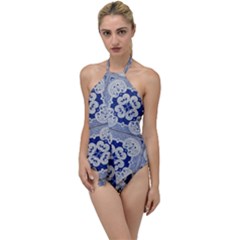 Ceramic-portugal-tiles-wall Go With The Flow One Piece Swimsuit