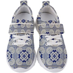 Ceramic-portugal-tiles-wall Kids  Velcro Strap Shoes by Amaryn4rt