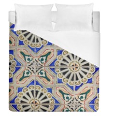 Ceramic-portugal-tiles-wall- Duvet Cover (queen Size) by Amaryn4rt