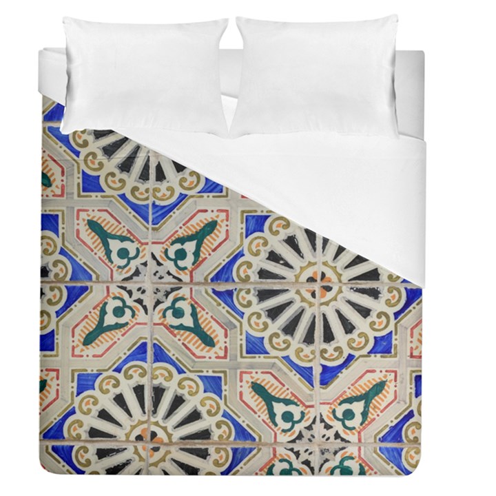 Ceramic-portugal-tiles-wall- Duvet Cover (Queen Size)