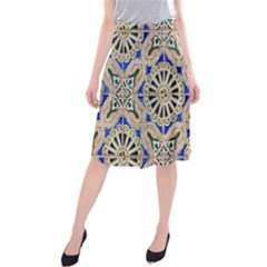 Ceramic-portugal-tiles-wall- Midi Beach Skirt by Amaryn4rt