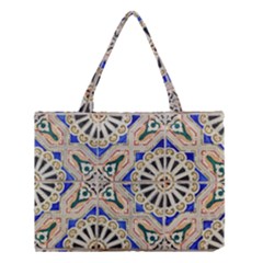 Ceramic-portugal-tiles-wall- Medium Tote Bag by Amaryn4rt