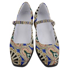 Ceramic-portugal-tiles-wall- Women s Mary Jane Shoes