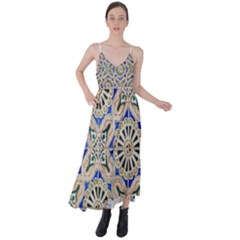 Ceramic-portugal-tiles-wall- Tie Back Maxi Dress by Amaryn4rt