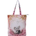 Elephant-heart-plush-vertical-toy Double Zip Up Tote Bag View1