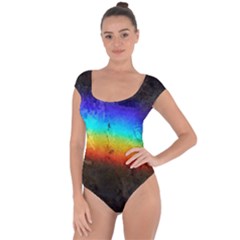 Rainbow-color-prism-colors Short Sleeve Leotard  by Amaryn4rt