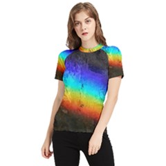 Rainbow-color-prism-colors Women s Short Sleeve Rash Guard by Amaryn4rt