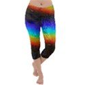 Rainbow-color-prism-colors Lightweight Velour Capri Yoga Leggings View1