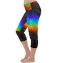 Rainbow-color-prism-colors Lightweight Velour Capri Yoga Leggings View2