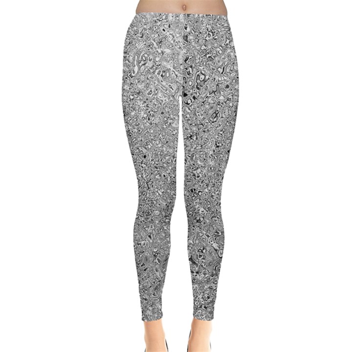 Abstract Flowing And Moving Liquid Metal Everyday Leggings 