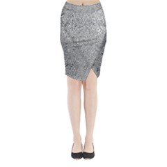 Abstract Flowing And Moving Liquid Metal Midi Wrap Pencil Skirt by Amaryn4rt