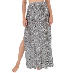 Abstract Flowing And Moving Liquid Metal Maxi Chiffon Tie-up Sarong by Amaryn4rt