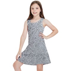 Abstract Flowing And Moving Liquid Metal Kids  Lightweight Sleeveless Dress by Amaryn4rt