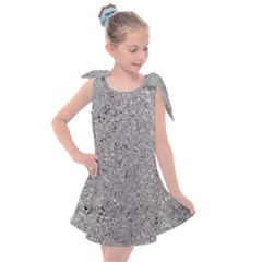 Abstract Flowing And Moving Liquid Metal Kids  Tie Up Tunic Dress by Amaryn4rt