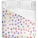 Paw Prints Background Duvet Cover (King Size) View1