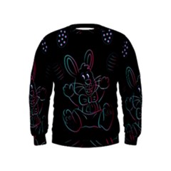 Easter-bunny-hare-rabbit-animal Kids  Sweatshirt by Amaryn4rt