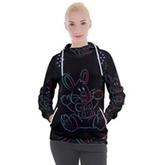 Easter-bunny-hare-rabbit-animal Women s Hooded Pullover by Amaryn4rt