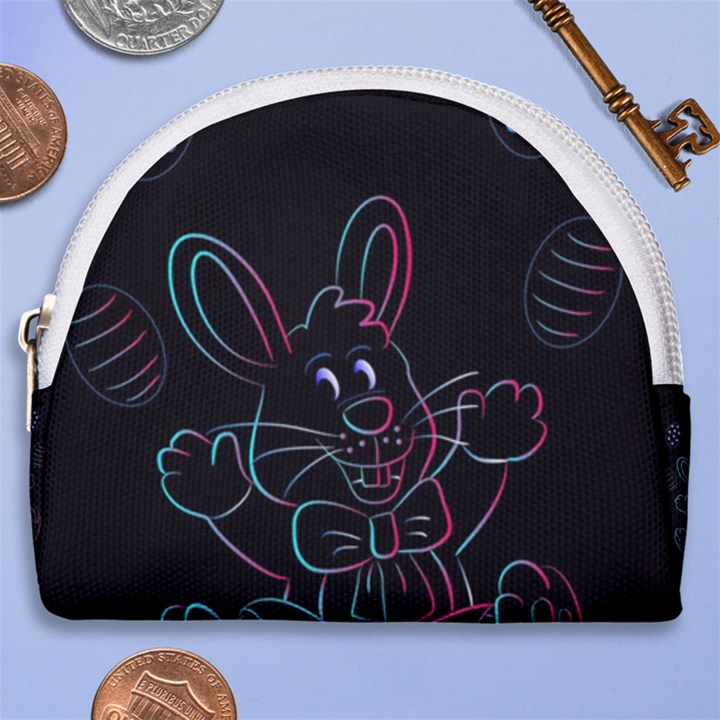 Easter-bunny-hare-rabbit-animal Horseshoe Style Canvas Pouch