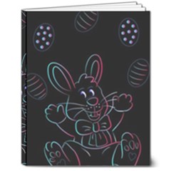 Easter-bunny-hare-rabbit-animal 8  X 10  Softcover Notebook by Amaryn4rt