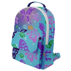 Butterfly Vector Background Flap Pocket Backpack (small) by Amaryn4rt