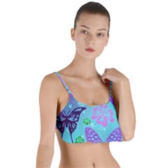 Butterfly Vector Background Layered Top Bikini Top  by Amaryn4rt