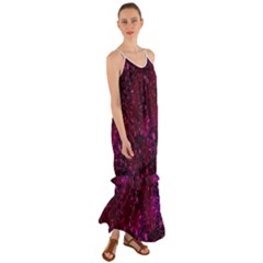 Retro-flower-pattern-design-batik- Cami Maxi Ruffle Chiffon Dress by Amaryn4rt