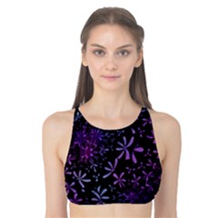 Retro-flower-pattern-design-batik Tank Bikini Top by Amaryn4rt