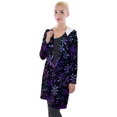 Retro-flower-pattern-design-batik Hooded Pocket Cardigan by Amaryn4rt