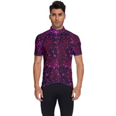 Retro-flower-pattern-design-batik- Men s Short Sleeve Cycling Jersey