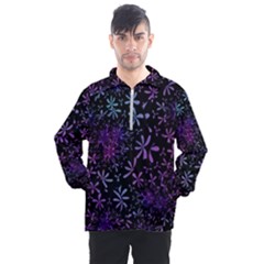 Retro-flower-pattern-design-batik Men s Half Zip Pullover by Amaryn4rt