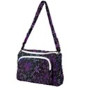 Retro-flower-pattern-design-batik Front Pocket Crossbody Bag View1