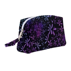 Retro-flower-pattern-design-batik Wristlet Pouch Bag (medium) by Amaryn4rt