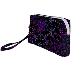 Retro-flower-pattern-design-batik Wristlet Pouch Bag (small) by Amaryn4rt