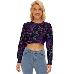 Retro-flower-pattern-design-batik Lightweight Long Sleeve Sweatshirt by Amaryn4rt