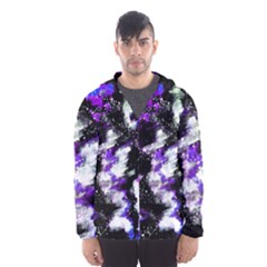 Abstract Canvas-acrylic-digital-design Men s Hooded Windbreaker