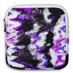 Abstract Canvas-acrylic-digital-design Mini Square Pouch by Amaryn4rt