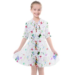 Star-structure-many-repetition- Kids  All Frills Chiffon Dress