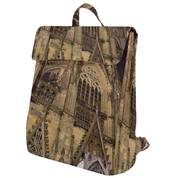 Cologne-church-evening-showplace Flap Top Backpack