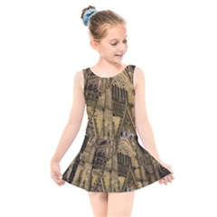 Cologne-church-evening-showplace Kids  Skater Dress Swimsuit by Amaryn4rt