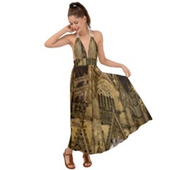 Cologne-church-evening-showplace Backless Maxi Beach Dress