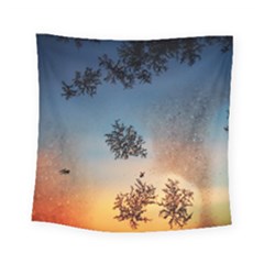 Hardest-frost-winter-cold-frozen Square Tapestry (small)