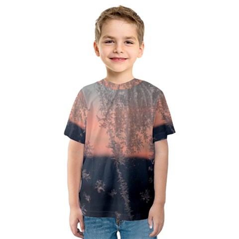 Hardest-frost-winter-cold-frozen Kids  Sport Mesh T-shirt by Amaryn4rt