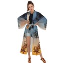 Hardest-frost-winter-cold-frozen Maxi Kimono View1