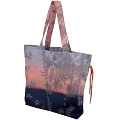 Hardest-frost-winter-cold-frozen Drawstring Tote Bag by Amaryn4rt