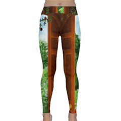 Beautiful World Entry Door Fantasy Classic Yoga Leggings by Amaryn4rt